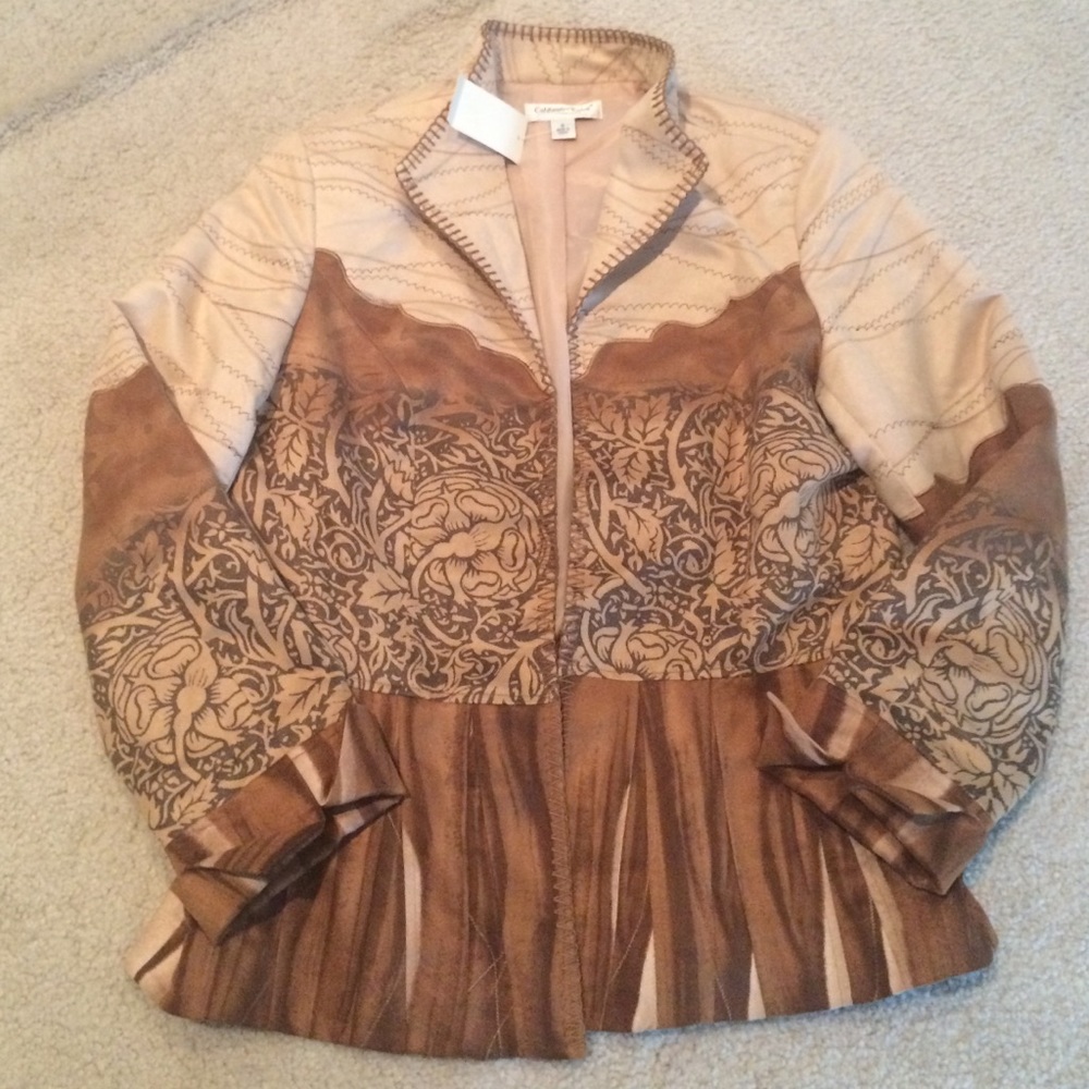 Faux suede jacket